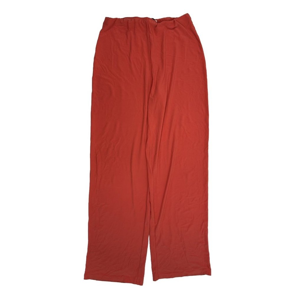 Sympli Canada Slinky Loose Fit Pull On Elastic Pants Orange